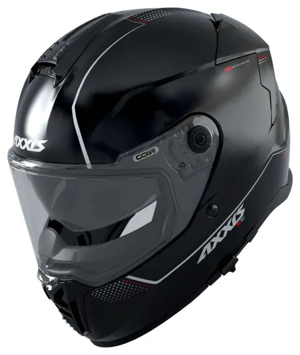 Мотошолом AXXIS HAWK SV Solid A1 Gloss Black