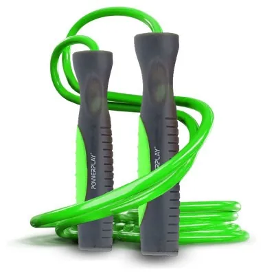 Скакалка PowerPlay 4204 Classic Jump Rope Зелена (2,7m.)