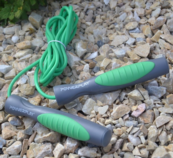Скакалка PowerPlay 4204 Classic Jump Rope Зелена (2,7m.)
