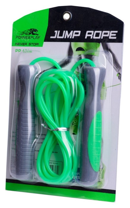 Скакалка PowerPlay 4204 Classic Jump Rope Зелена (2,7m.)
