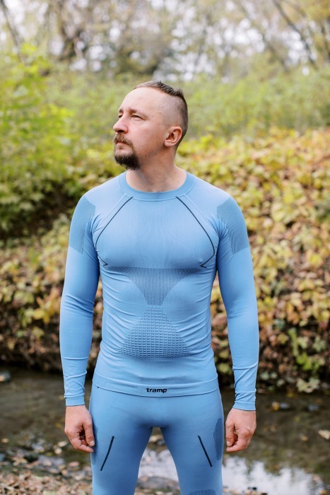 Термобілизна чоловіча Tramp Active комплект (футболка+штани) UTRUM-021-blue, 2XL, укр, укр