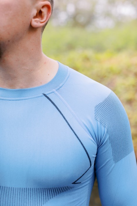 Термобілизна чоловіча Tramp Active комплект (футболка+штани) UTRUM-021-blue, 2XL, укр, укр