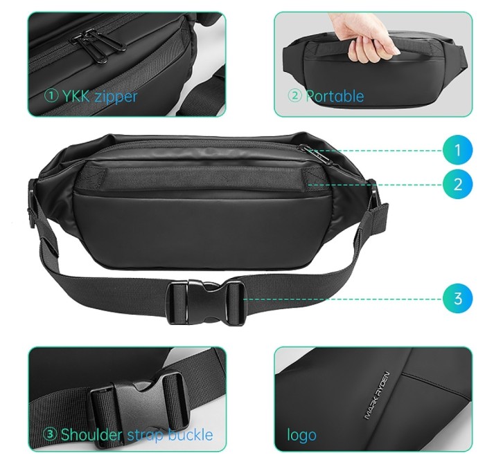 Сумка на одно плечо Mark Ryden Dandy MR7786 Black