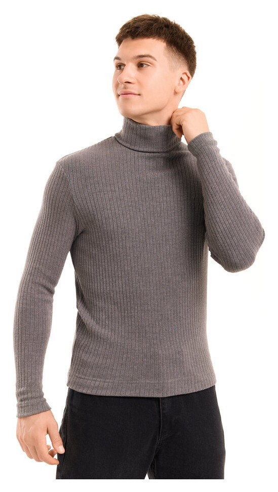 Мужской гольф Pobedov Prestige. Серый гольф для мужчин. Гольф ангора мужской