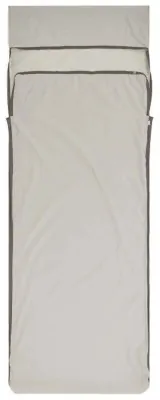 Вкладыш в спальник Sea to Summit Silk Blend Sleeping Bag Liner, Rectangular w/ Pillow Sleeve, Moonstruck Grey