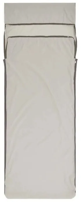 Вкладыш в спальник Sea to Summit Silk Blend Sleeping Bag Liner, Rectangular w/ Pillow Sleeve, Moonstruck Grey