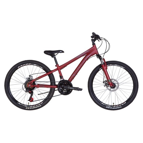 Велосипед 24" Discovery RIDER AM DD 2022 (красно-черный (м))