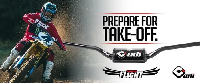 Мото кермо ODI MX Handlebars, Podium FLIGHT, McGrath-602 Black
