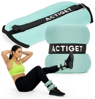 Обважнювачі-манжети для ніг та рук Actiget 2 x 1.5 кг ACT0129 Turquoise/Black