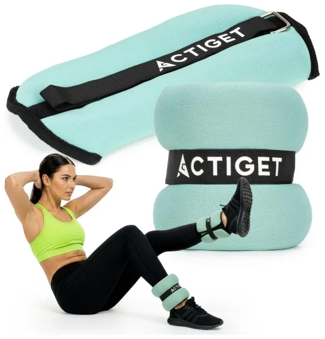 Обважнювачі-манжети для ніг та рук Actiget 2 x 1.5 кг ACT0129 Turquoise/Black