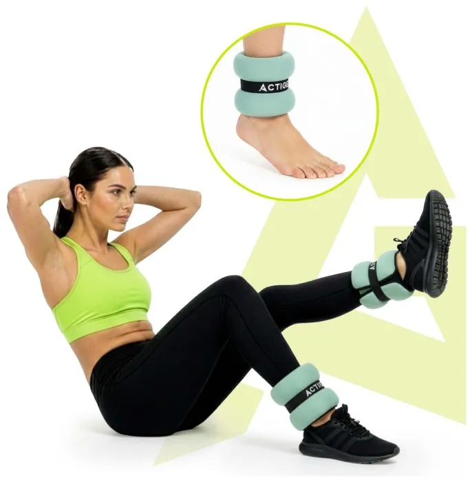 Обважнювачі-манжети для ніг та рук Actiget 2 x 1.5 кг ACT0129 Turquoise/Black