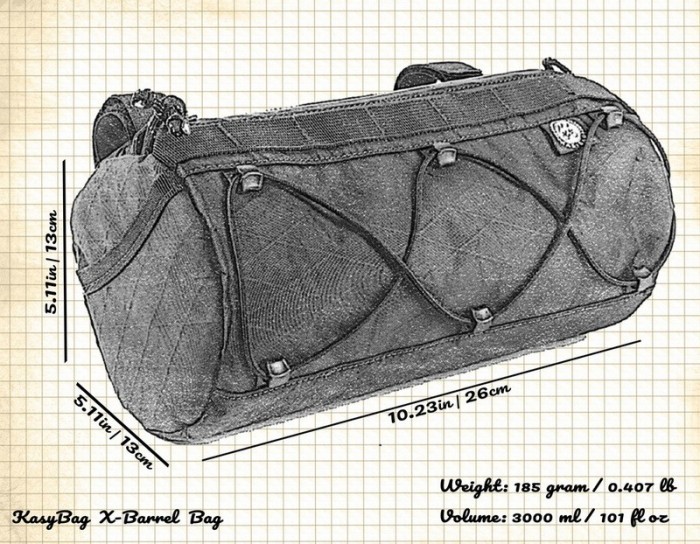 Сумка на руль KasyBag X-Barrel Bag Coyot-Coyot