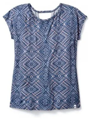 Женская футболка Smartwool Merino 150 Pattern Tee Dark Blue Steel, р.