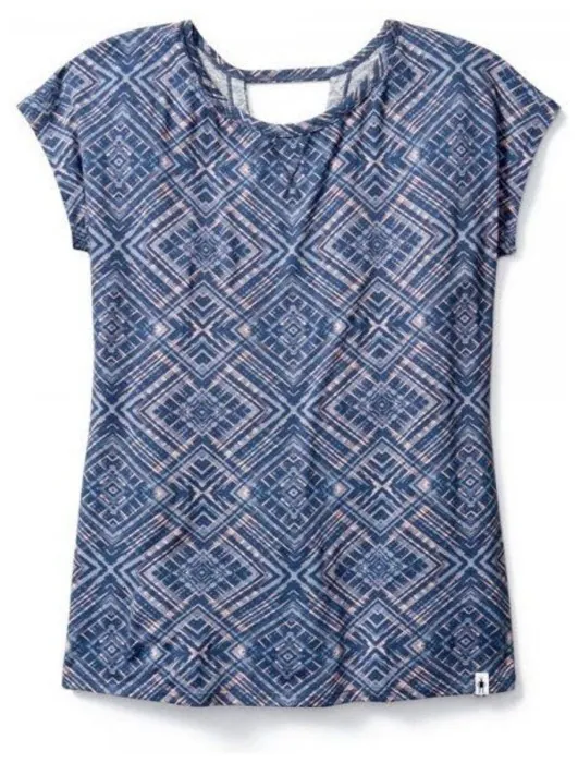 Женская футболка Smartwool Merino 150 Pattern Tee Dark Blue Steel, р.