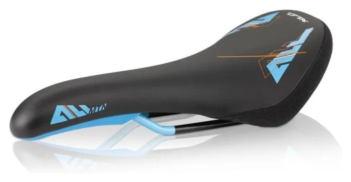 Сідло XLC SA-M01 All MTN, чорно-синьо-помаранчеве, Unisex, 282x135mm, 295гр.