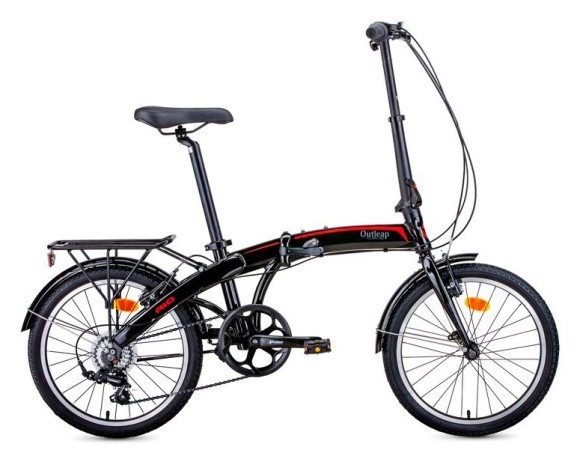 Велосипед Outleap Rio 20" M Black Red, укр