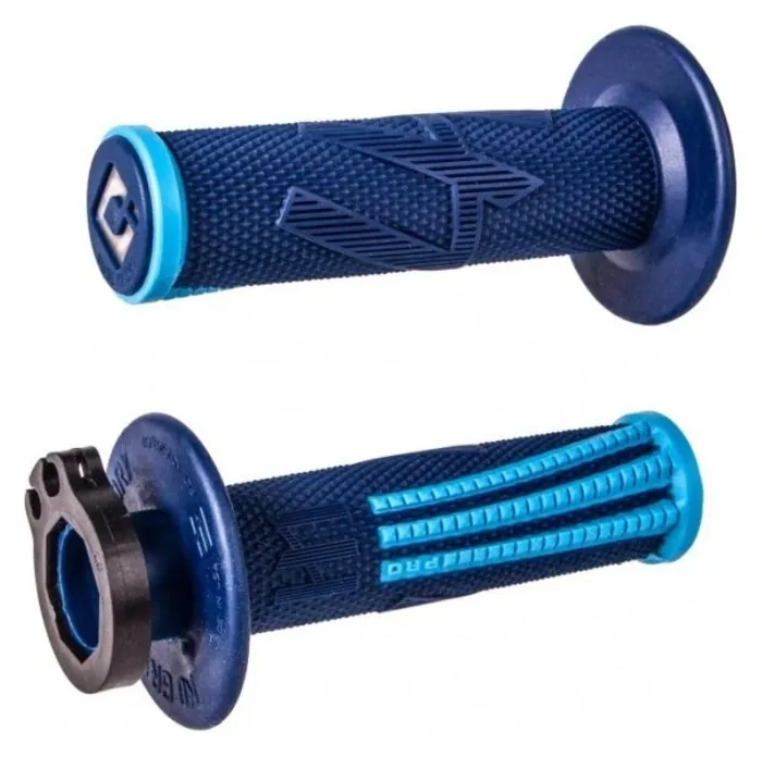 Мото гріпси ODI EMIG PRO MX V2 Lock-On Grip NAVY/Lt Blue