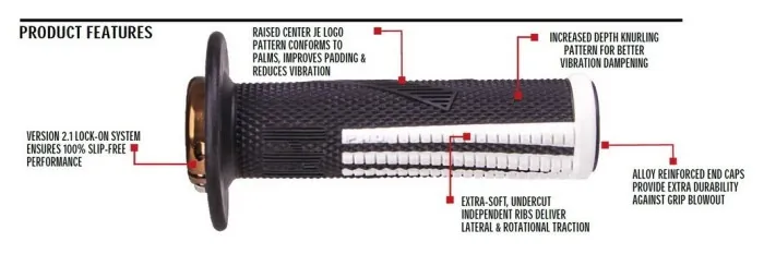 Мото гріпси ODI EMIG PRO MX V2 Lock-On Grip NAVY/Lt Blue