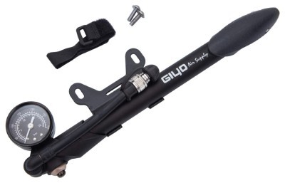 Насос трансформер AV/FV для коліс та вилок GIYO GS-41P з манометром (300psi) алюм. сірий (сірий)