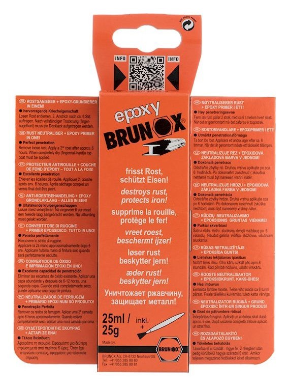 Перетворювач іржі та ґрунтовка з епоксидною смолою Brunox Epoxy 25ml, укр, укр