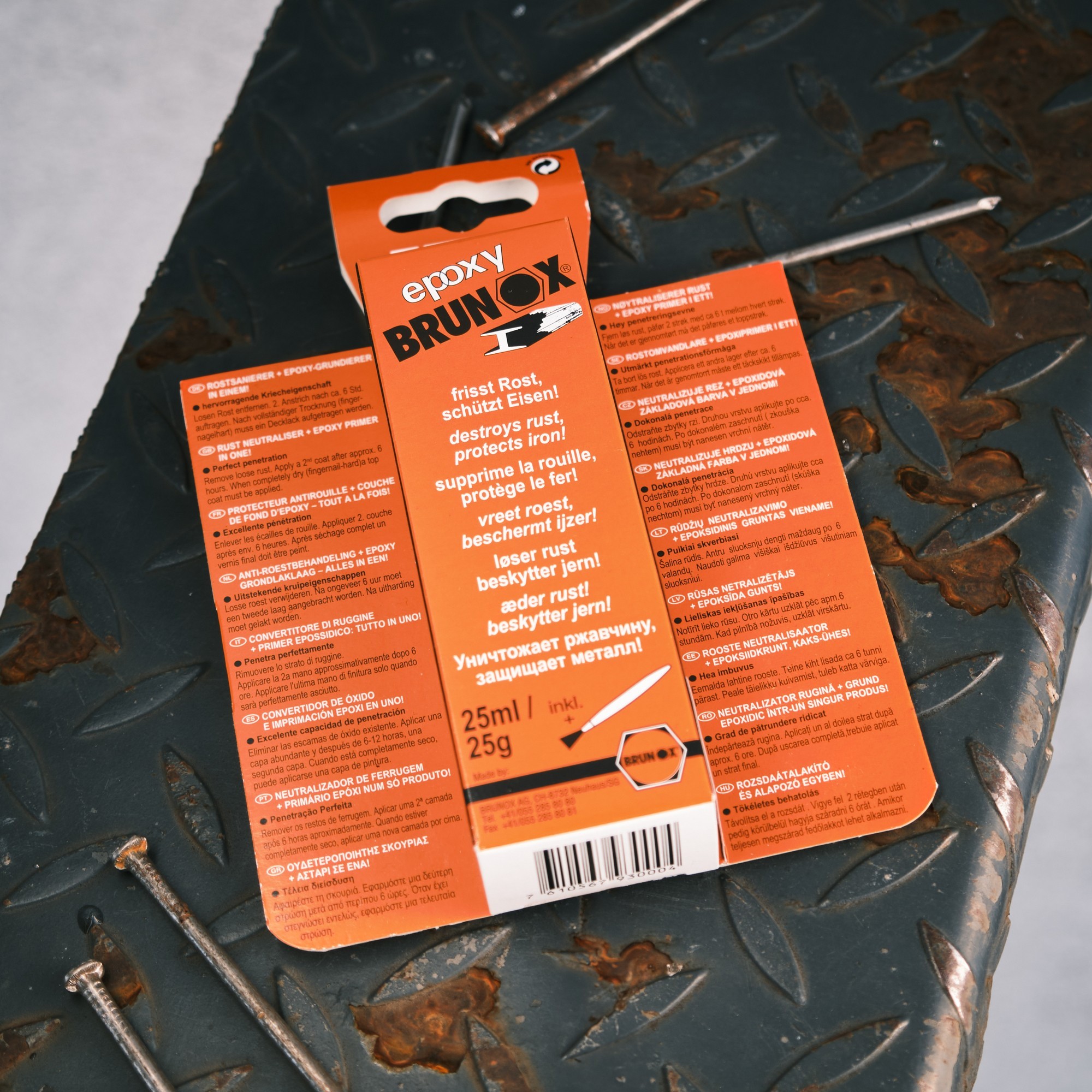 Перетворювач іржі та ґрунтовка з епоксидною смолою Brunox Epoxy 25ml