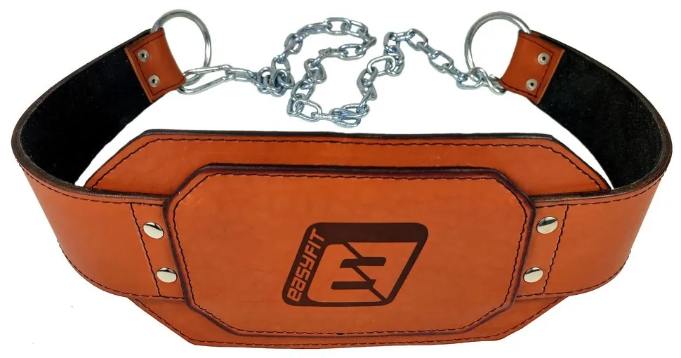 Пояс для обтяжень EasyFit (шкіра) до 250 кг коричневий (Коричневий)