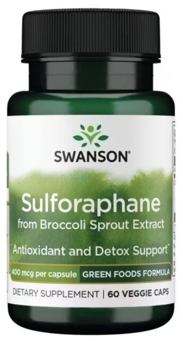 Sulforaphane from Broccoli Sprout Extract 400 mcg - 60veg caps