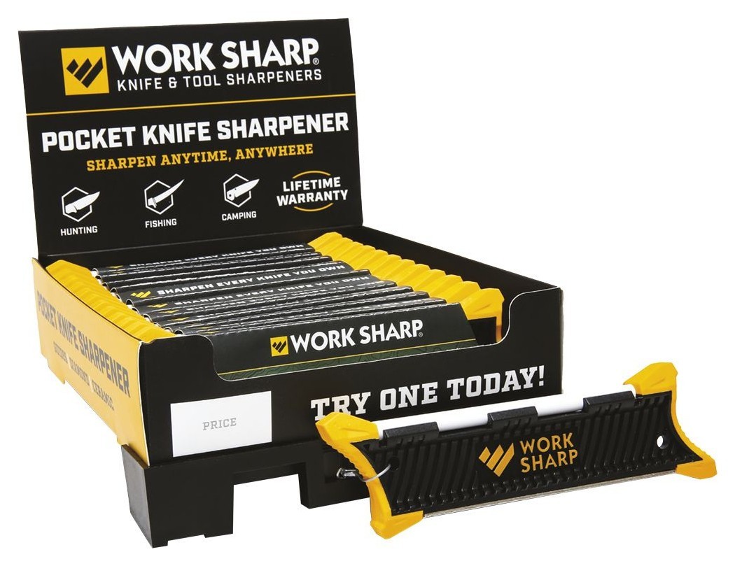 Комплект механічних точилок Work Sharp POCKET KNIFE SHARPENER 12 PACK & 1 DISPLAYS WSGPS-12, укр, укр