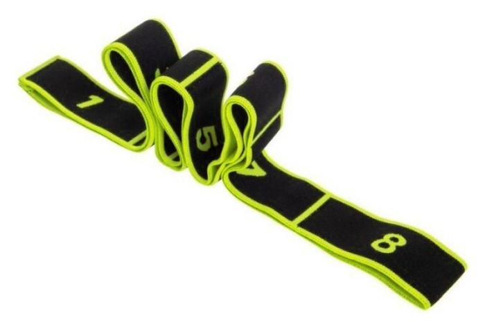 Эспандер лента EasyFit с желтыми петлями для тренировок (EASY)