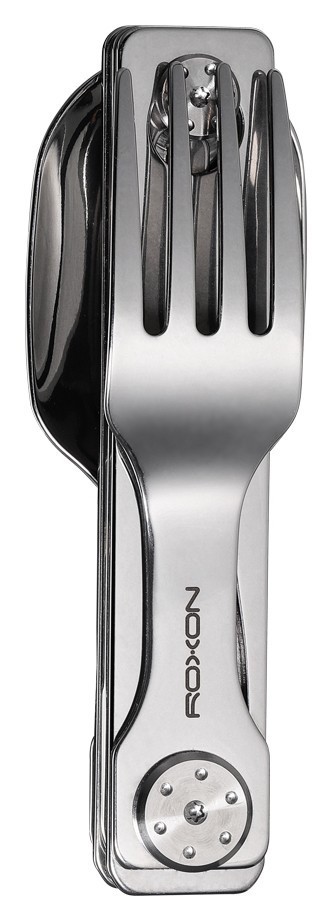 Набір столових приборів Roxon C1S 3 in1 (ложка, виделка, ніж), нержавіюча сталь, укр, укр