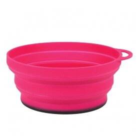 Lifeventure тарелка Silicone Ellipse Bowl pink