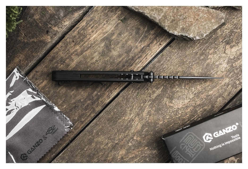 Чем складной Ganzo G768PT-BK черный клинок