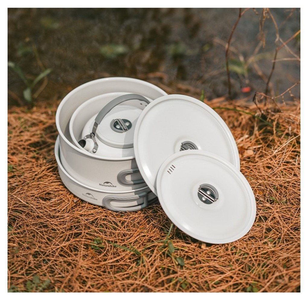 Каструля із керамічним антипригарним покриттям Naturehike CNK2450CF013, 3 л, алюміній, укр, укр