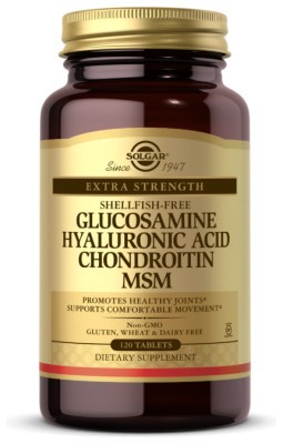 Glucosamine Hyaluronic Acid Chondroitin MSM (Shellfish-Free) - 120 tabs