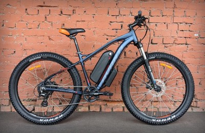 Електровелосипед гірський 27.5" Avanti E-Boost 650B+ MXUS 500W Blue-orange (2025) 19"