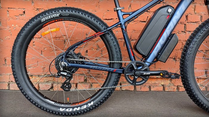 Електровелосипед гірський 27.5" Avanti E-Boost 650B+ MXUS 500W Blue-orange (2025) 19"