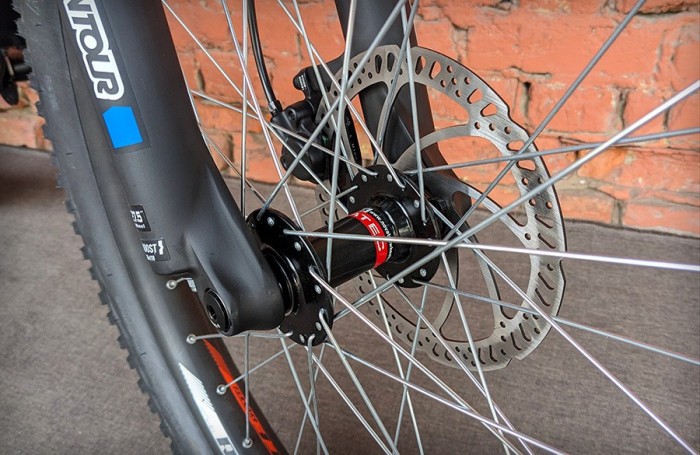 Електровелосипед гірський 27.5" Avanti E-Boost 650B+ MXUS 500W Blue-orange (2025) 19"
