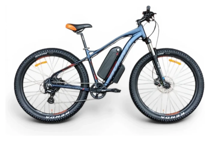 Електровелосипед гірський 27.5" Avanti E-Boost 650B+ MXUS 500W Blue-orange (2025) 19"