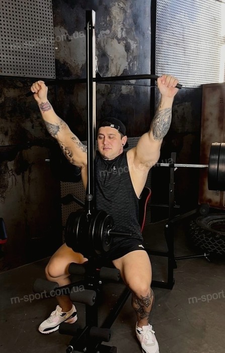 Лава для жима с тягой и тренажерами + штанга 83 кг RN-Sport