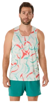 Майка для бега Asics (2011D091) ROAD ALL OVER PRINT SINGLET 2025