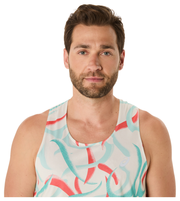 Майка для бега Asics (2011D091) ROAD ALL OVER PRINT SINGLET 2025