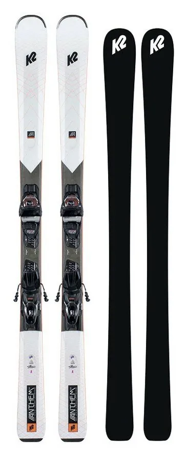 Гірськолижний комплект K2 ANTHEM 76X W+ER3 10 COMPACT QKCLK 142см Білий/чорний (10E0406.243.1+10E1011.143.1) (156 см білий/чорний)