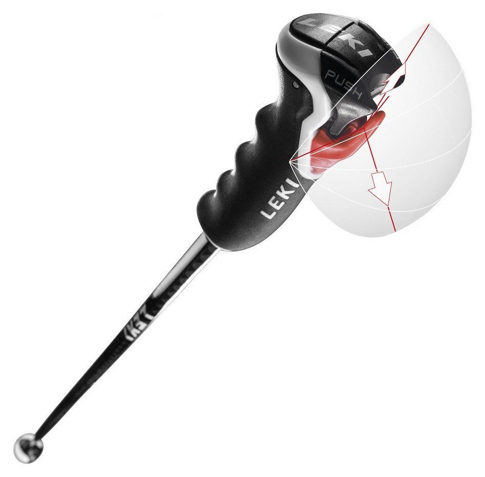 Палки для горных лыж Leki CARBON HX 3D 120см Black/white/dark anthracite (65068011-WRH)