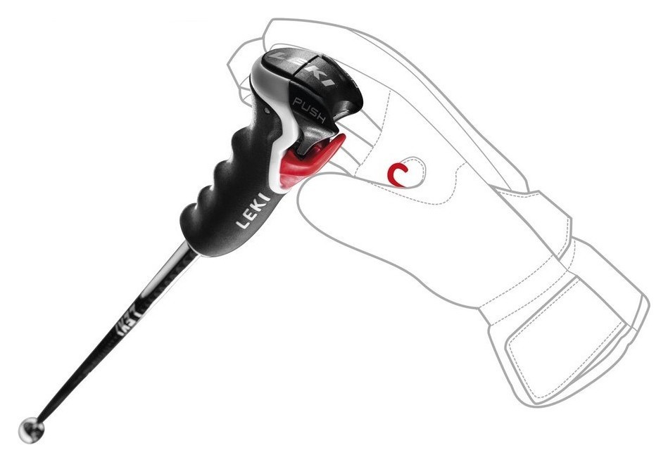 Палки для горных лыж Leki CARBON HX 3D 120см Black/white/dark anthracite (65068011-WRH)