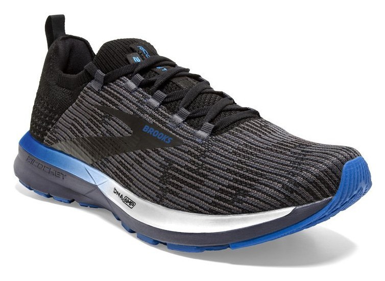 Кросівки чоловічі Brooks RICOCHET 2 M 42 (8.5US) Black/grey/blue (1103151D053), укр, укр