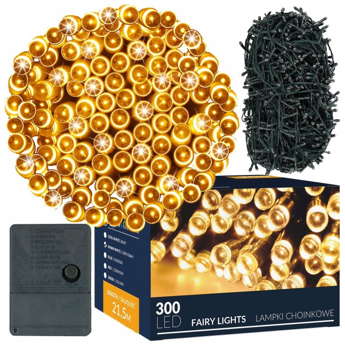 Гирлянда Springos 20 м 300 LED 8 режимов CL0336 Warm White
