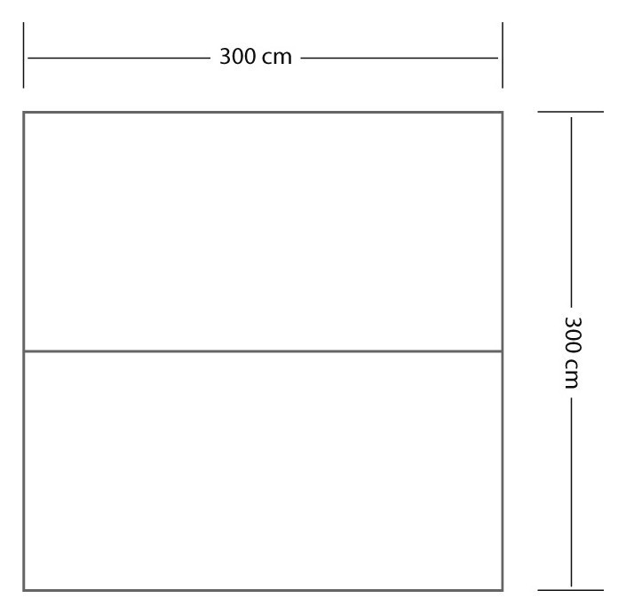 Туристический тент Eurotrail TARP 3 (3x3м) Kikker (ETTE0636)
