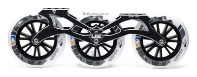 Триколісний сет для роликів FE Ultrasonic 125 mm 85А чорний