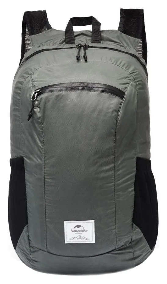 Рюкзак компактний надлегкий Naturehike Ultralight NH17A012-B, 18 л, сірий, 6927595718667