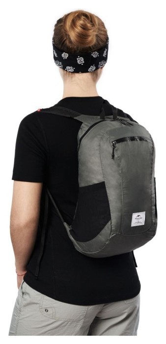 Рюкзак компактный сверхлегкий Naturehike Ultralight NH17A012-B, 18 л, серый